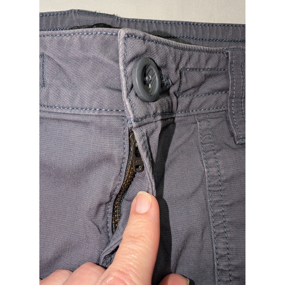 prAna Gray Organic Cotton Utility Shorts Women's Size 2 Hiking Outdoor - Picture 3 of 7